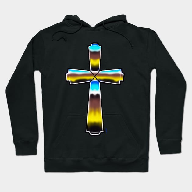 Chrome cross Hoodie by Chillateez 